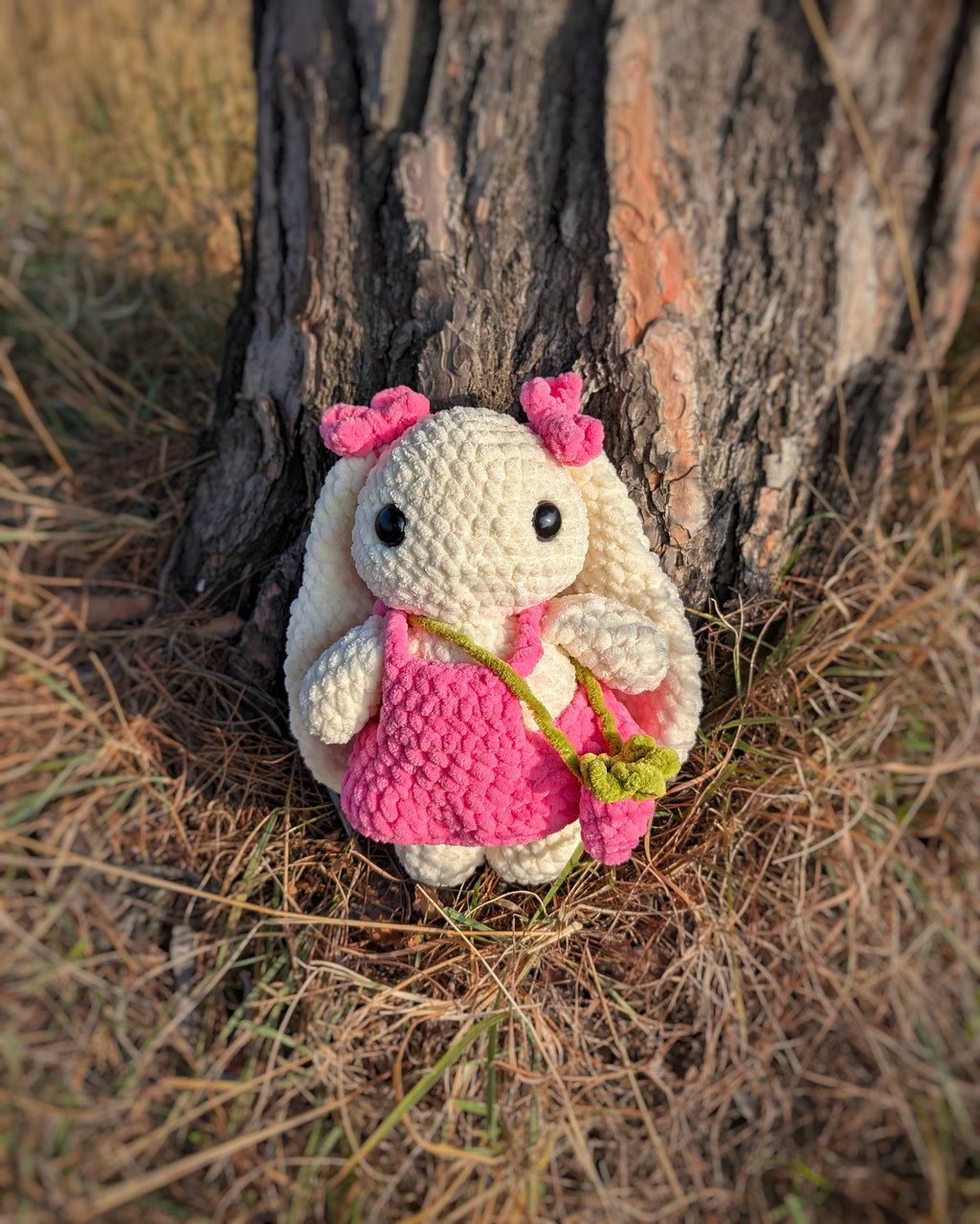 🐇Crochet Bunny in Pink Dress
