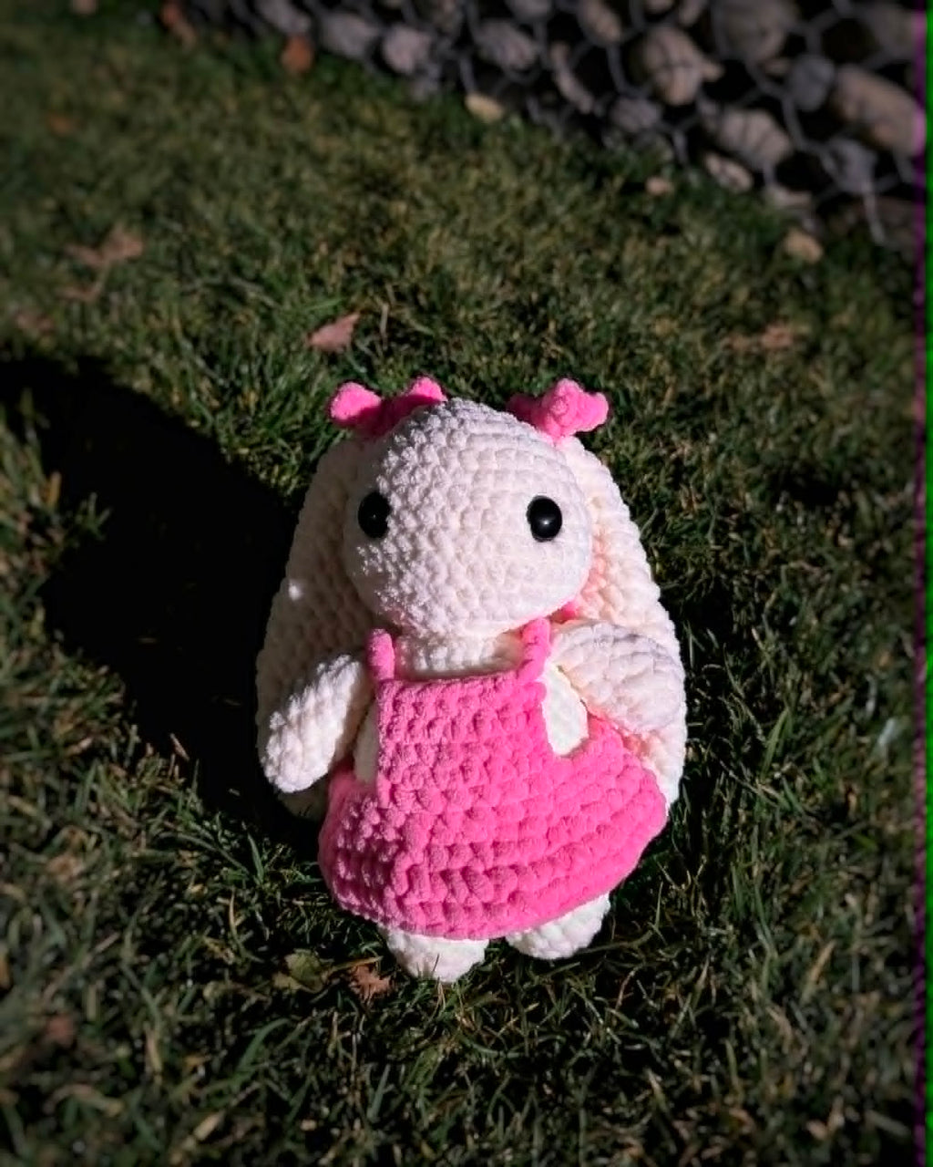 🐇Crochet Bunny in Pink Dress