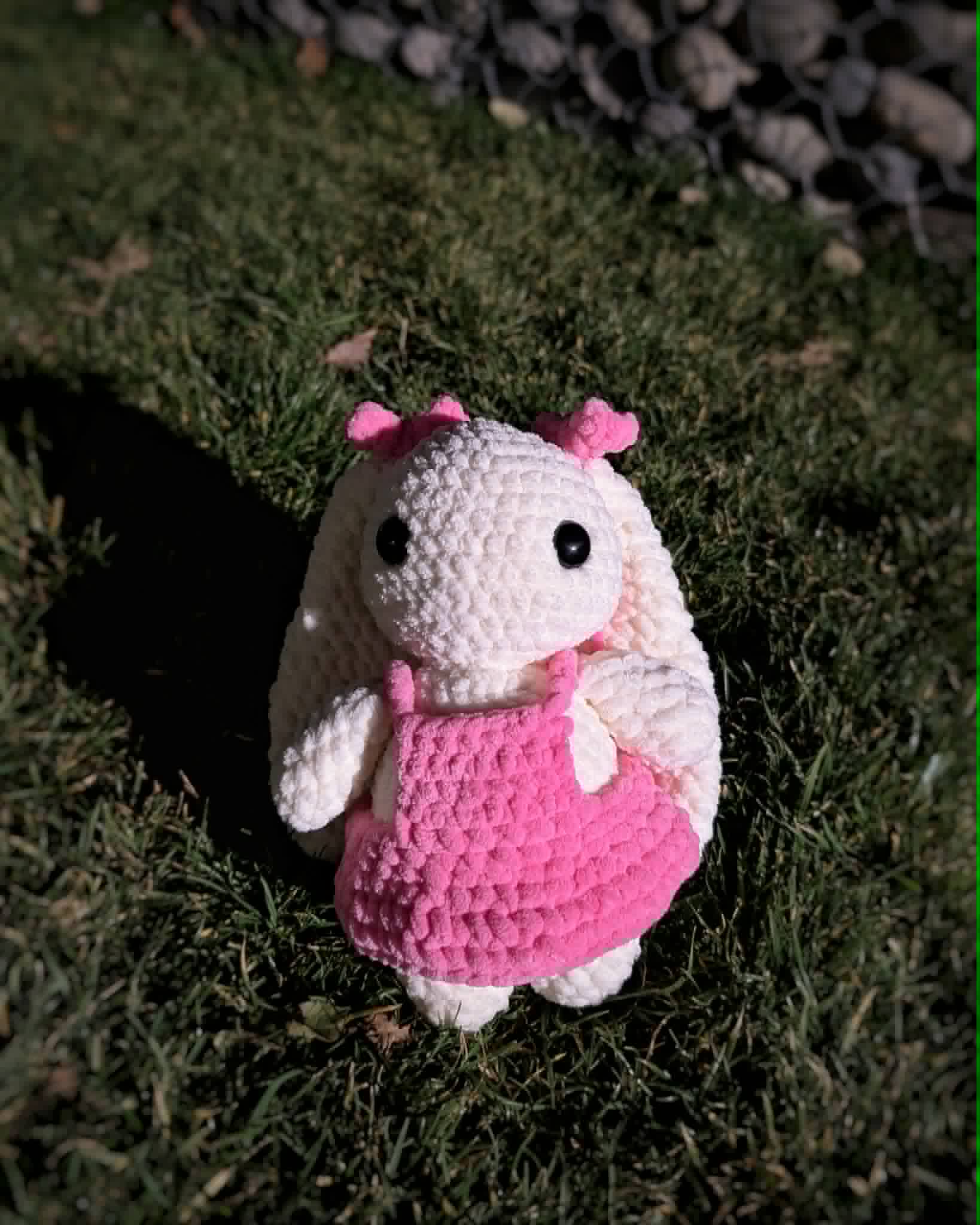 🐇Crochet Bunny in Pink Dress